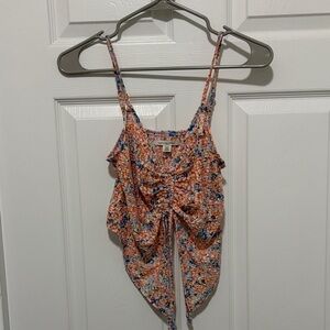 American Eagle Outfitters Pink Orange & Blue Floral Cami